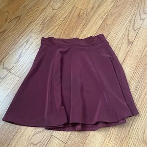Brandy Melville Burgundy skater skirt